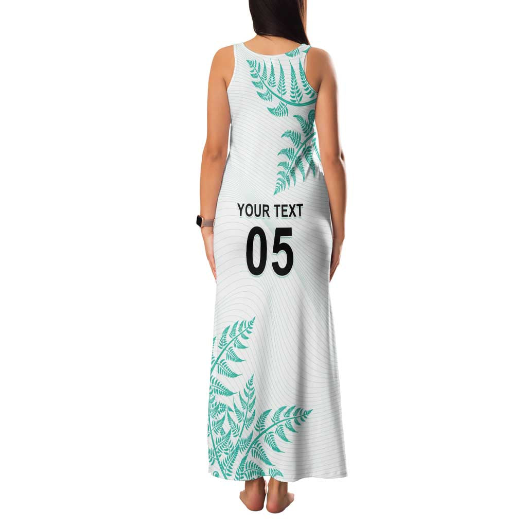 Custom New Zealand Football Family Matching Tank Maxi Dress and Hawaiian Shirt Aotearoa Pride Aqua Version LT05 - Polynesian Pride