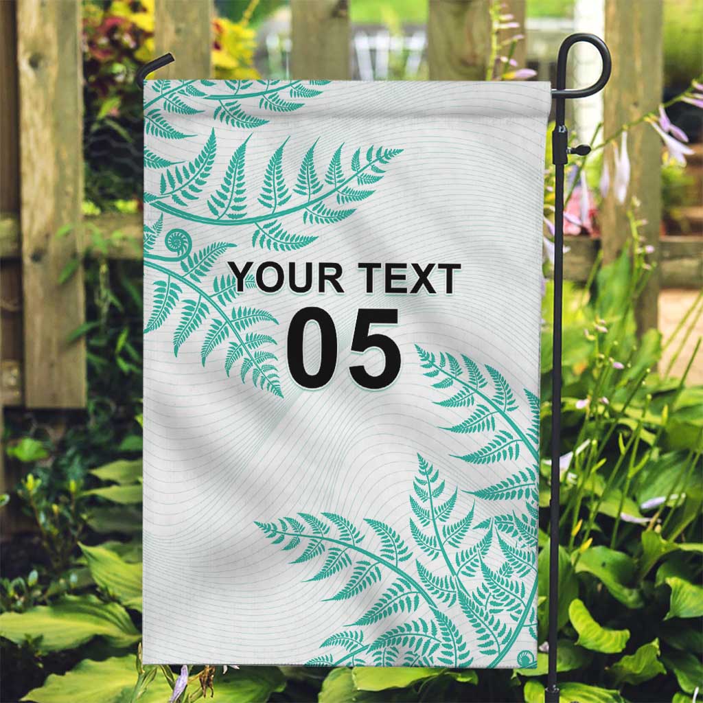 Custom New Zealand Football Garden Flag Aotearoa Pride Aqua Version LT05 Garden Flag Aqua - Polynesian Pride