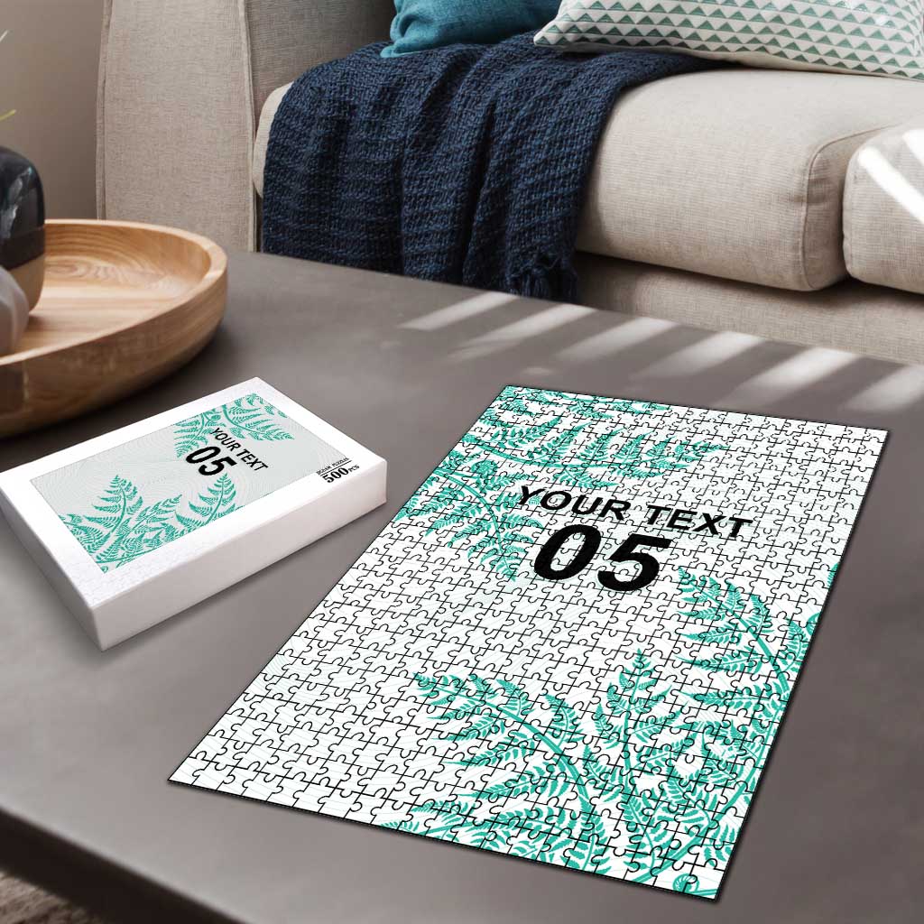 Custom New Zealand Football Puzzle Aotearoa Pride Aqua Version - Polynesian Pride