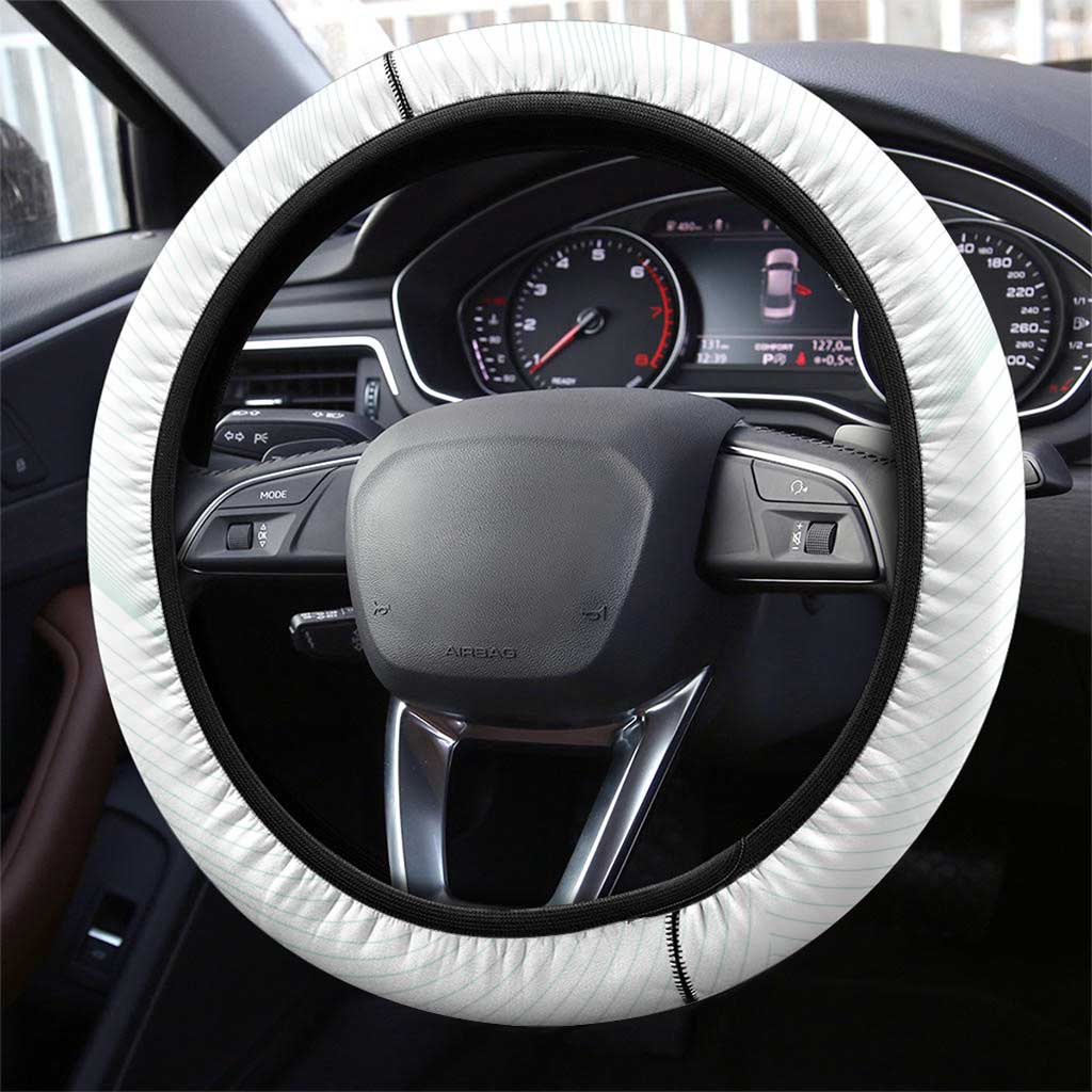 New Zealand Football Steering Wheel Cover Aotearoa Pride Aqua Version - Polynesian Pride