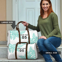 Custom New Zealand Football Travel Bag Aotearoa Pride Aqua Version - Polynesian Pride