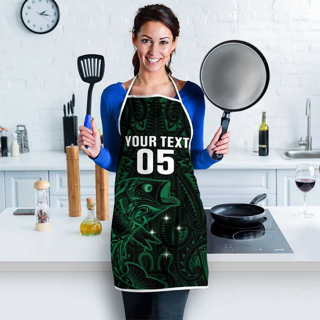 Custom New Zealand Fishing Apron Maori Tribal Pattern - Polynesian Pride
