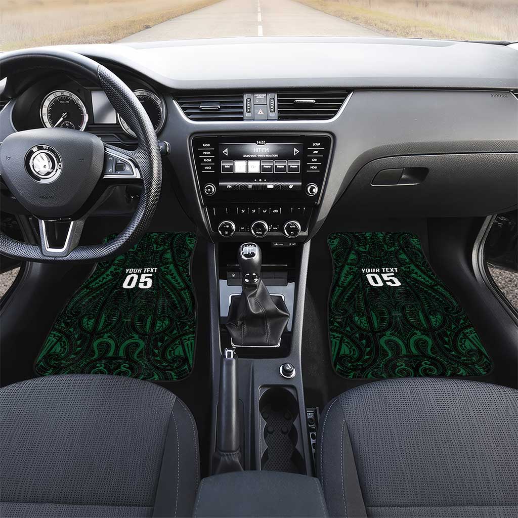 Custom New Zealand Fishing Car Mats Maori Tribal Pattern - Polynesian Pride