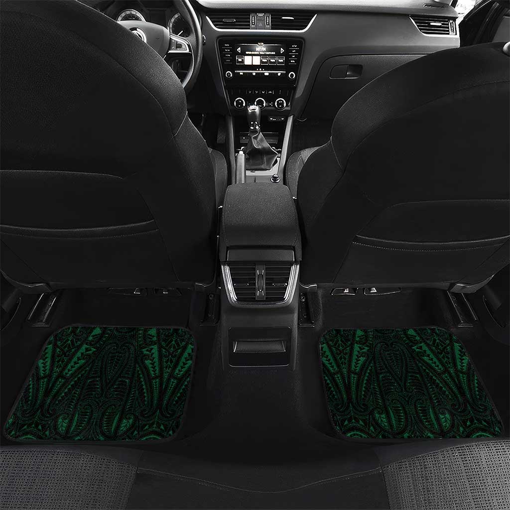 Custom New Zealand Fishing Car Mats Maori Tribal Pattern - Polynesian Pride