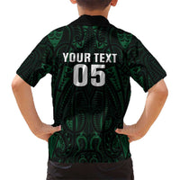 Custom New Zealand Fishing Family Matching Long Sleeve Bodycon Dress and Hawaiian Shirt Maori Tribal Pattern LT05 - Polynesian Pride