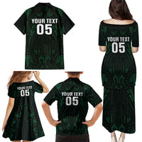 Custom New Zealand Fishing Family Matching Puletasi and Hawaiian Shirt Maori Tribal Pattern LT05 - Polynesian Pride