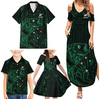 Custom New Zealand Fishing Family Matching Summer Maxi Dress and Hawaiian Shirt Maori Tribal Pattern LT05 - Polynesian Pride