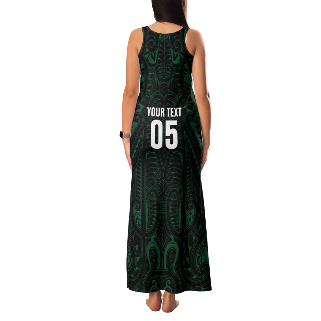 Custom New Zealand Fishing Family Matching Tank Maxi Dress and Hawaiian Shirt Maori Tribal Pattern LT05 - Polynesian Pride