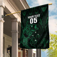 Custom New Zealand Fishing Garden Flag Maori Tribal Pattern - Polynesian Pride