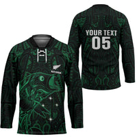 Custom New Zealand Fishing Hockey Jersey Maori Tribal Pattern - Polynesian Pride