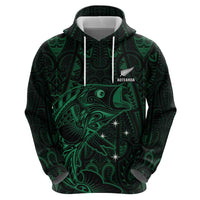 Custom New Zealand Fishing Hoodie Maori Tribal Pattern - Polynesian Pride