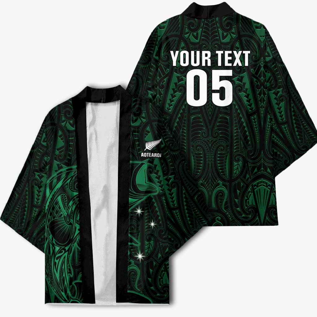 Custom New Zealand Fishing Kimono Maori Tribal Pattern - Polynesian Pride