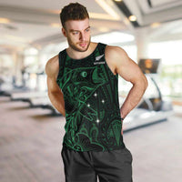 Custom New Zealand Fishing Men Tank Top Maori Tribal Pattern LT05 Black - Polynesian Pride