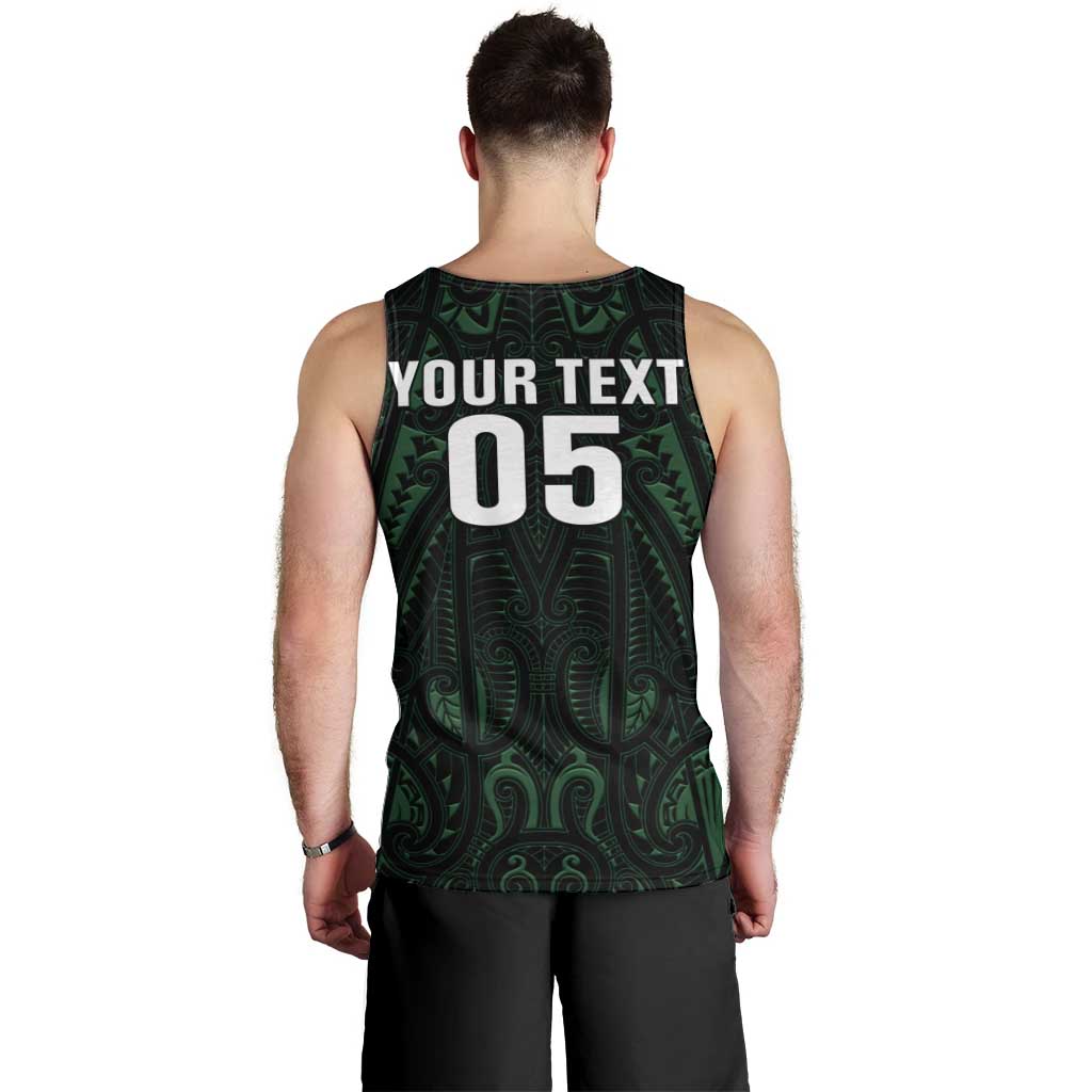 Custom New Zealand Fishing Men Tank Top Maori Tribal Pattern LT05 - Polynesian Pride