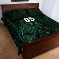 Custom New Zealand Fishing Quilt Bed Set Maori Tribal Pattern - Polynesian Pride