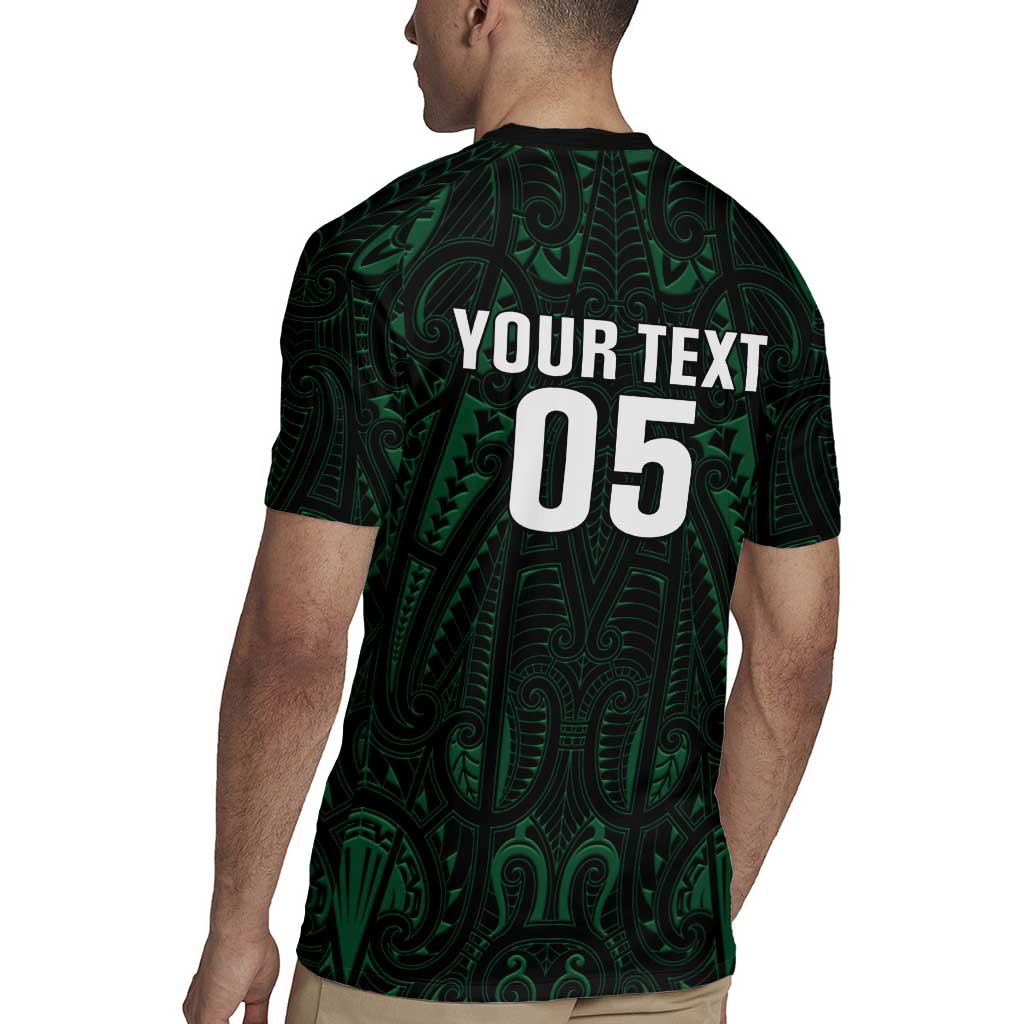 Custom New Zealand Fishing Rugby Jersey Maori Tribal Pattern - Polynesian Pride