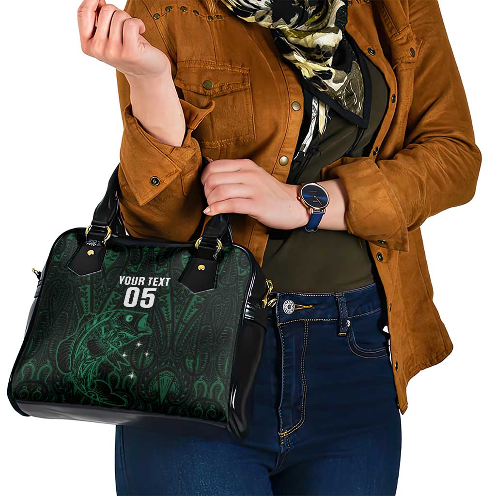 Custom New Zealand Fishing Shoulder Handbag Maori Tribal Pattern LT05 - Polynesian Pride
