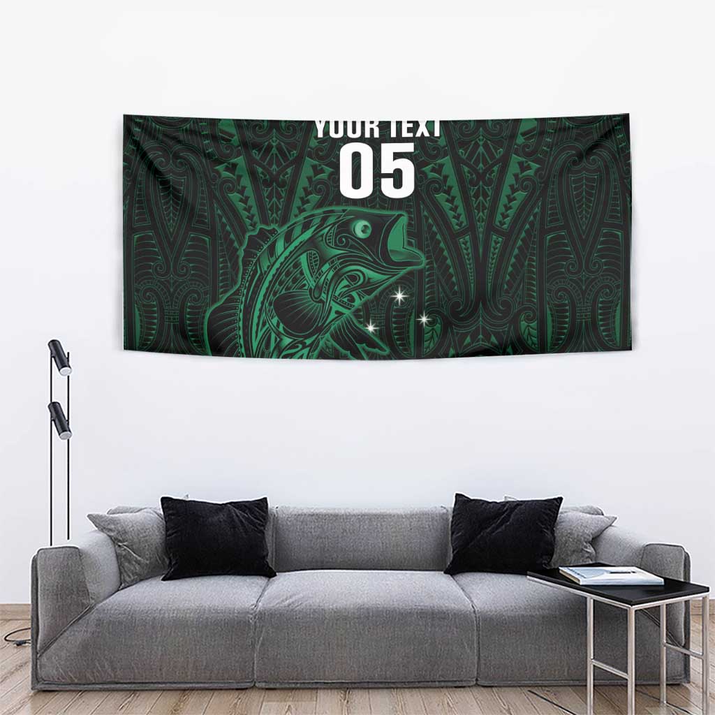 Custom New Zealand Fishing Tapestry Maori Tribal Pattern LT05 - Polynesian Pride