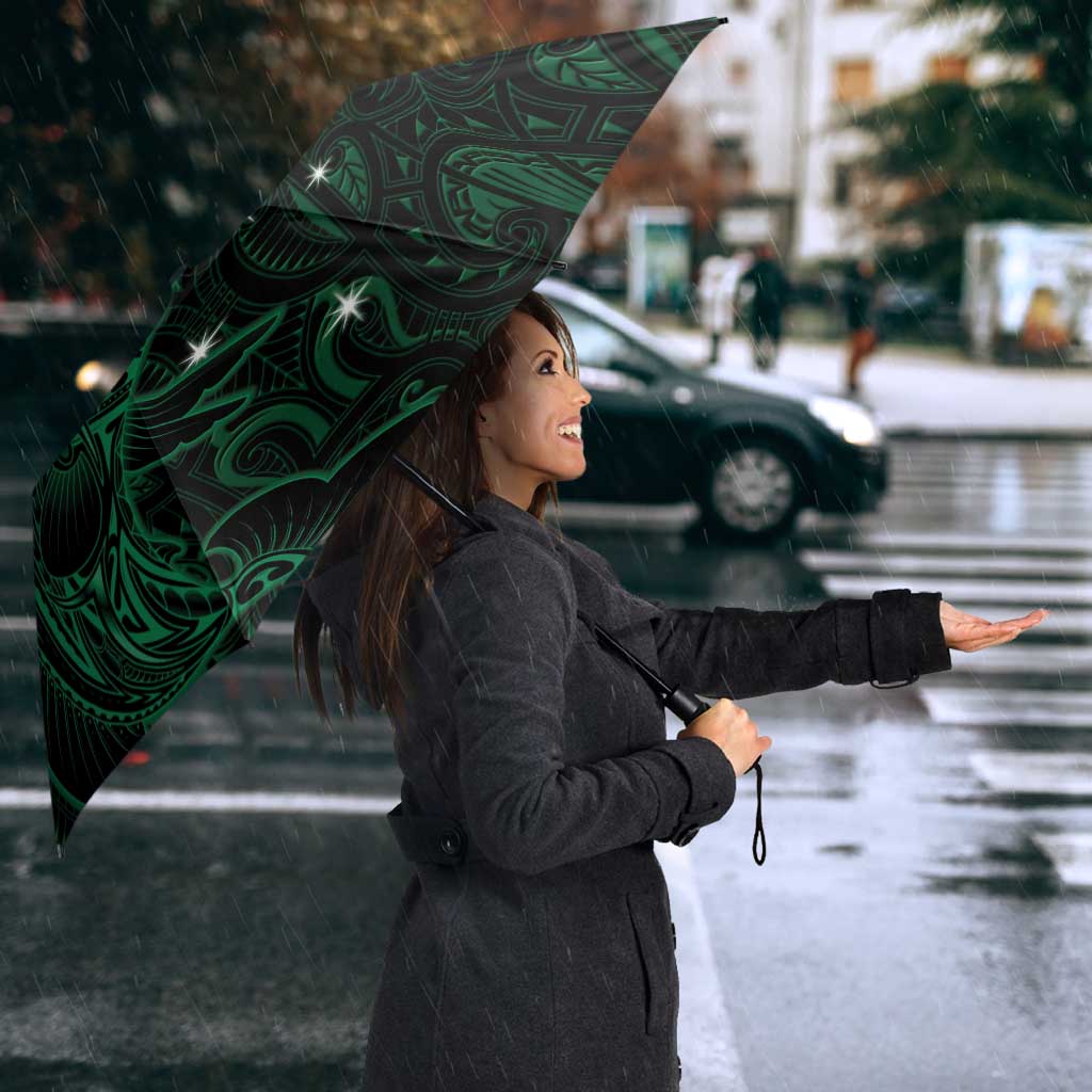 Custom New Zealand Fishing Umbrella Maori Tribal Pattern - Polynesian Pride