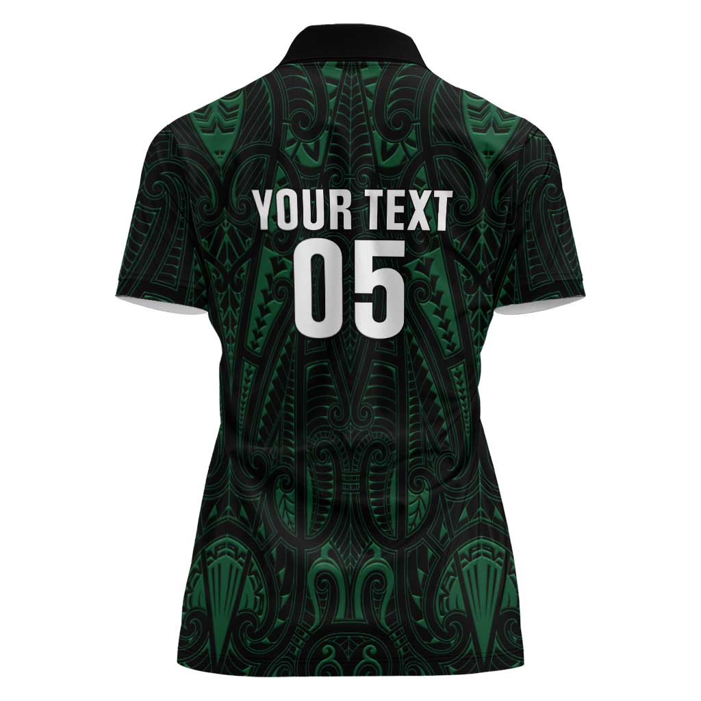 Custom New Zealand Fishing Women Polo Shirt Maori Tribal Pattern - Polynesian Pride