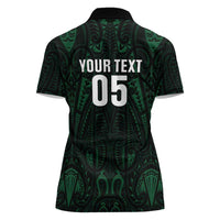 Custom New Zealand Fishing Women Polo Shirt Maori Tribal Pattern - Polynesian Pride