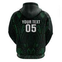 Custom New Zealand Fishing Zip Hoodie Maori Tribal Pattern - Polynesian Pride