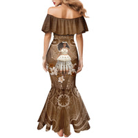 Bula Fiji Women's Day Family Matching Mermaid Dress and Hawaiian Shirt With Fijian Tapa Pattern LT05 - Polynesian Pride