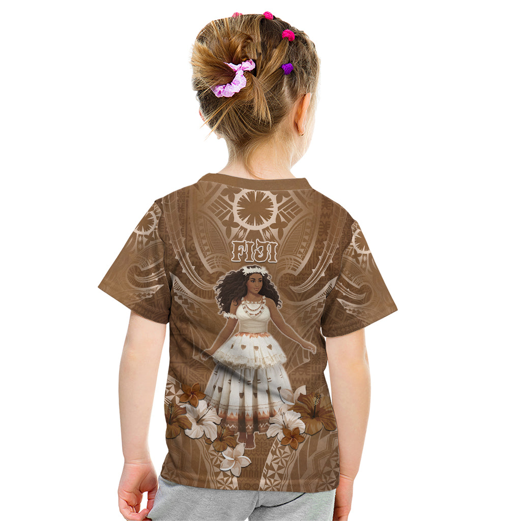 Bula Fiji Women's Day Kid T Shirt With Fijian Tapa Pattern LT05 - Polynesian Pride