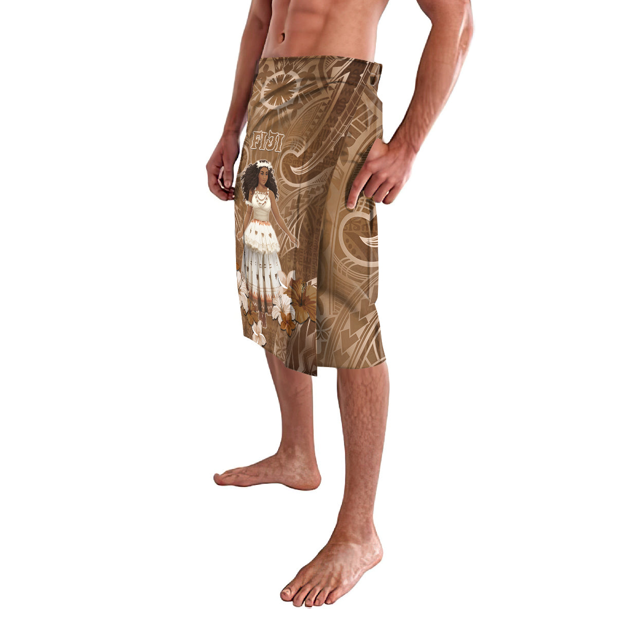 Bula Fiji Women's Day Lavalava With Fijian Tapa Pattern LT05 - Polynesian Pride