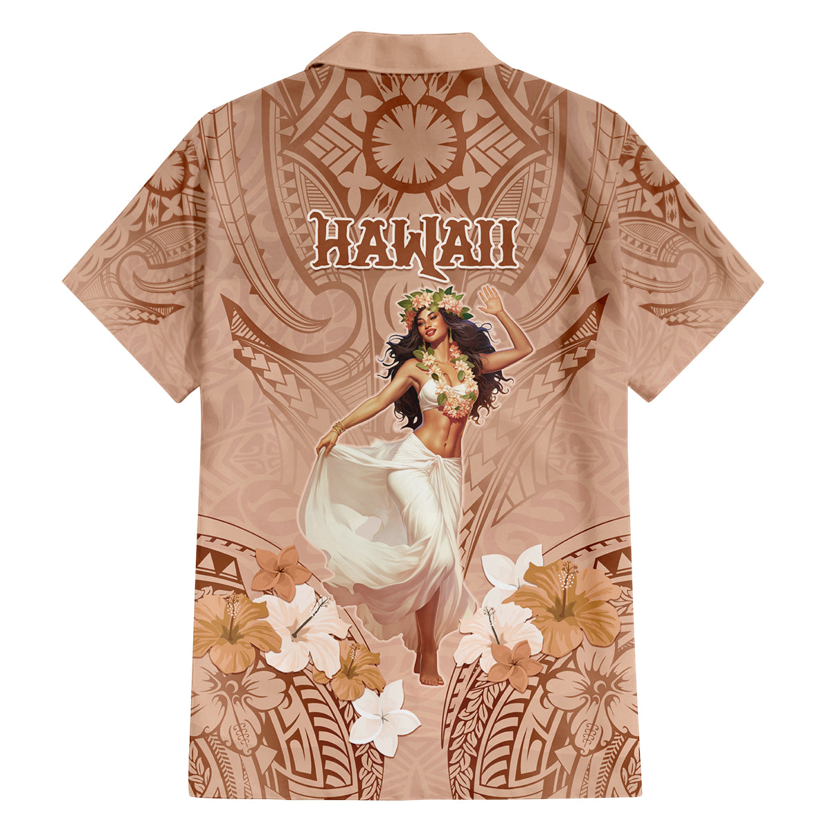 Hawaii Women's Day Family Matching Off Shoulder Long Sleeve Dress and Hawaiian Shirt With Polynesian Pattern LT05 - Polynesian Pride
