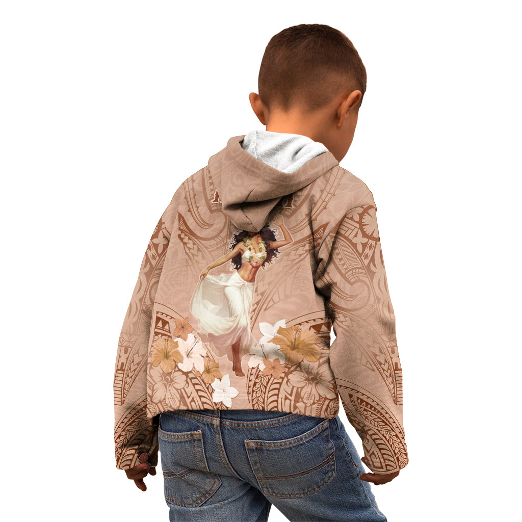 Hawaii Women's Day Kid Hoodie With Polynesian Pattern LT05 - Polynesian Pride