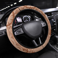 Hawaii Women's Day Steering Wheel Cover With Polynesian Pattern