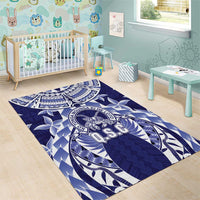 Tonga Queen Salote College Area Rug Centenary Navy Version