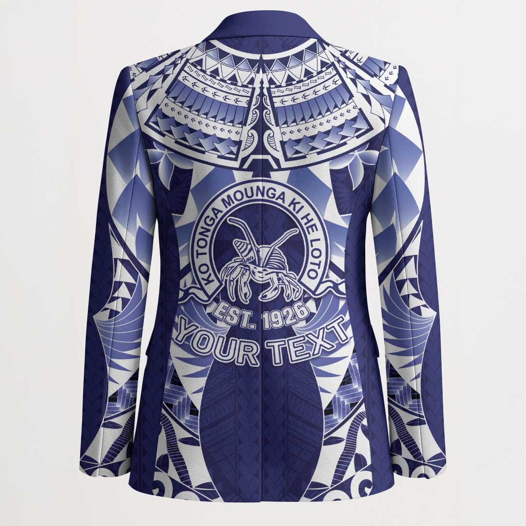 Personalised Tonga Queen Salote College Blazer Centenary Navy Version