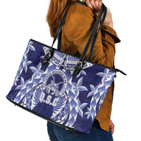 Tonga Queen Salote College Leather Tote Bag Centenary Navy Version