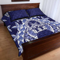 Tonga Queen Salote College Quilt Bed Set Centenary Navy Version