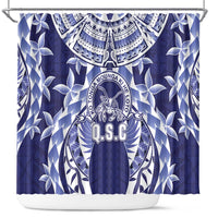 Tonga Queen Salote College Shower Curtain Centenary Navy Version