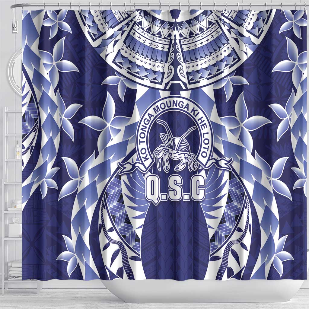 Tonga Queen Salote College Shower Curtain Centenary Navy Version