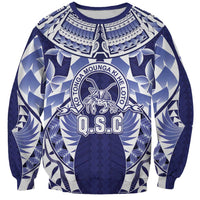 Personalised Tonga Queen Salote College Sweatshirt Centenary Navy Version