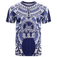 Personalised Tonga Queen Salote College T Shirt Centenary Navy Version