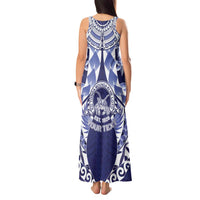 Personalised Tonga Queen Salote College Tank Maxi Dress Centenary Navy Version