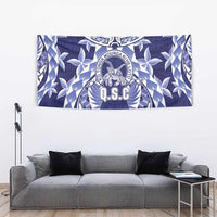 Tonga Queen Salote College Tapestry Centenary Navy Version