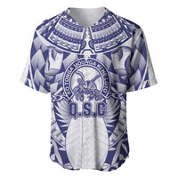 Personalised Tonga Queen Salote College Baseball Jersey Centenary White Version