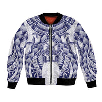 Personalised Tonga Queen Salote College Bomber Jacket Centenary White Version