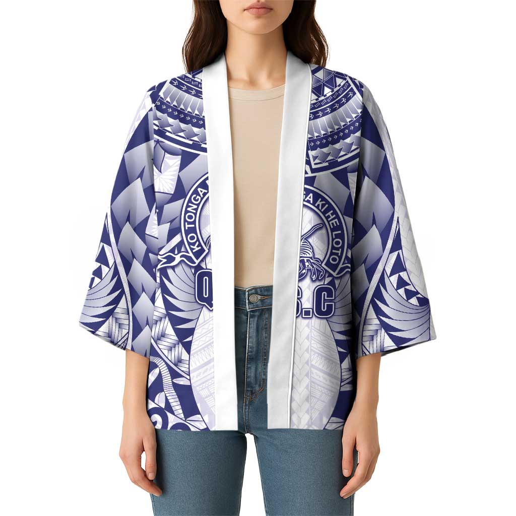 Personalised Tonga Queen Salote College Kimono Centenary White Version