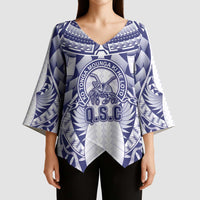 Personalised Tonga Queen Salote College Kimono Sleeve Blouse Centenary White Version