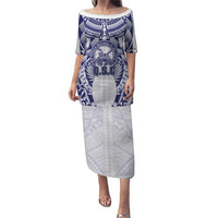 Personalised Tonga Queen Salote College Puletasi Centenary White Version