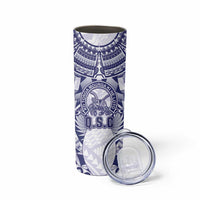 Personalised Tonga Queen Salote College Skinny Tumbler Centenary White Version