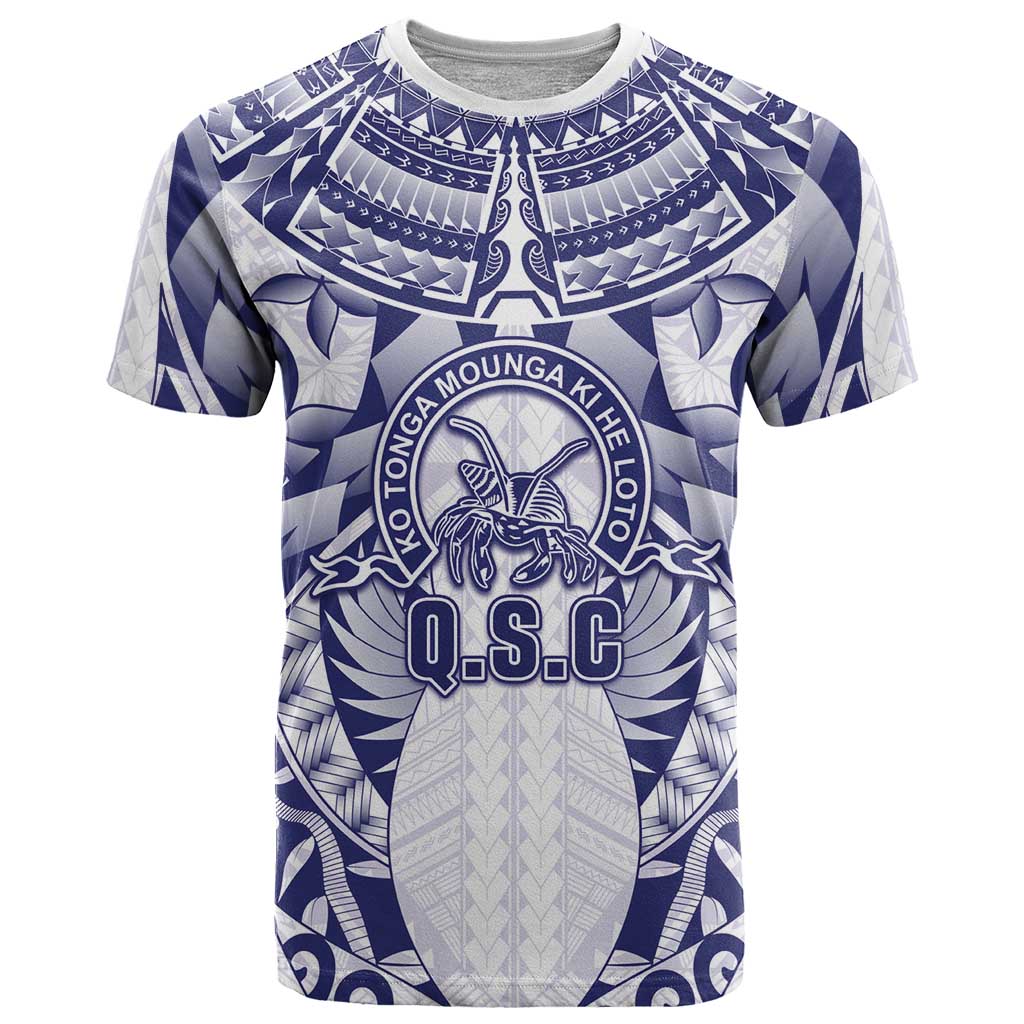 Personalised Tonga Queen Salote College T Shirt Centenary White Version