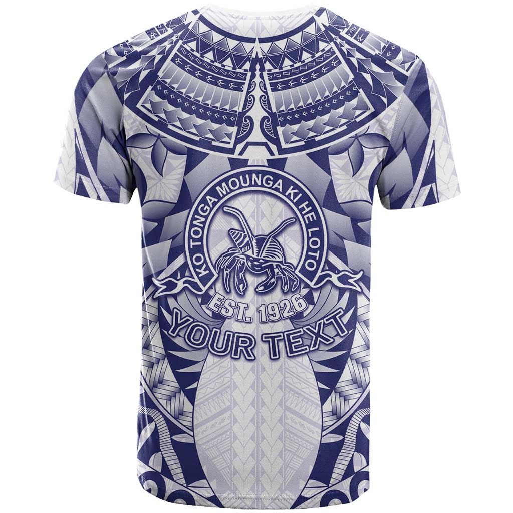 Personalised Tonga Queen Salote College T Shirt Centenary White Version